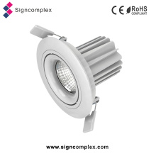 Oberflächenmontage / vertieftes Druckguss-Aluminium 7W drehbares LED-PFEILER Downlight